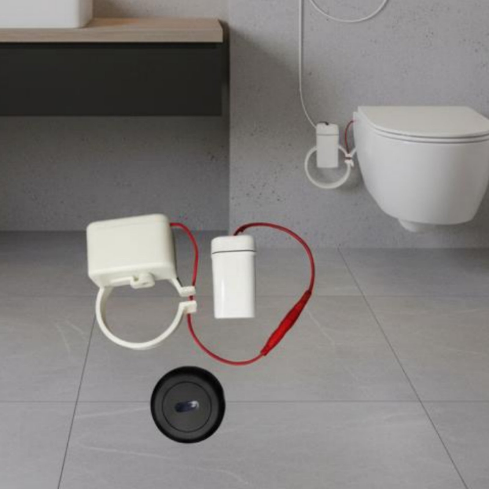 Universal Remote Control - Automatisches Toiletten-Spülgerät Hygienisches Berührungsloses Toiletten-Spülset Badezimmer-Zubehör