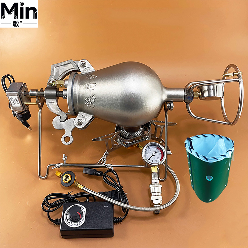 Popcorn Machine Home - Edelstahl-Popcornmaschine mit Handkurbel, traditionell, für Zuhause