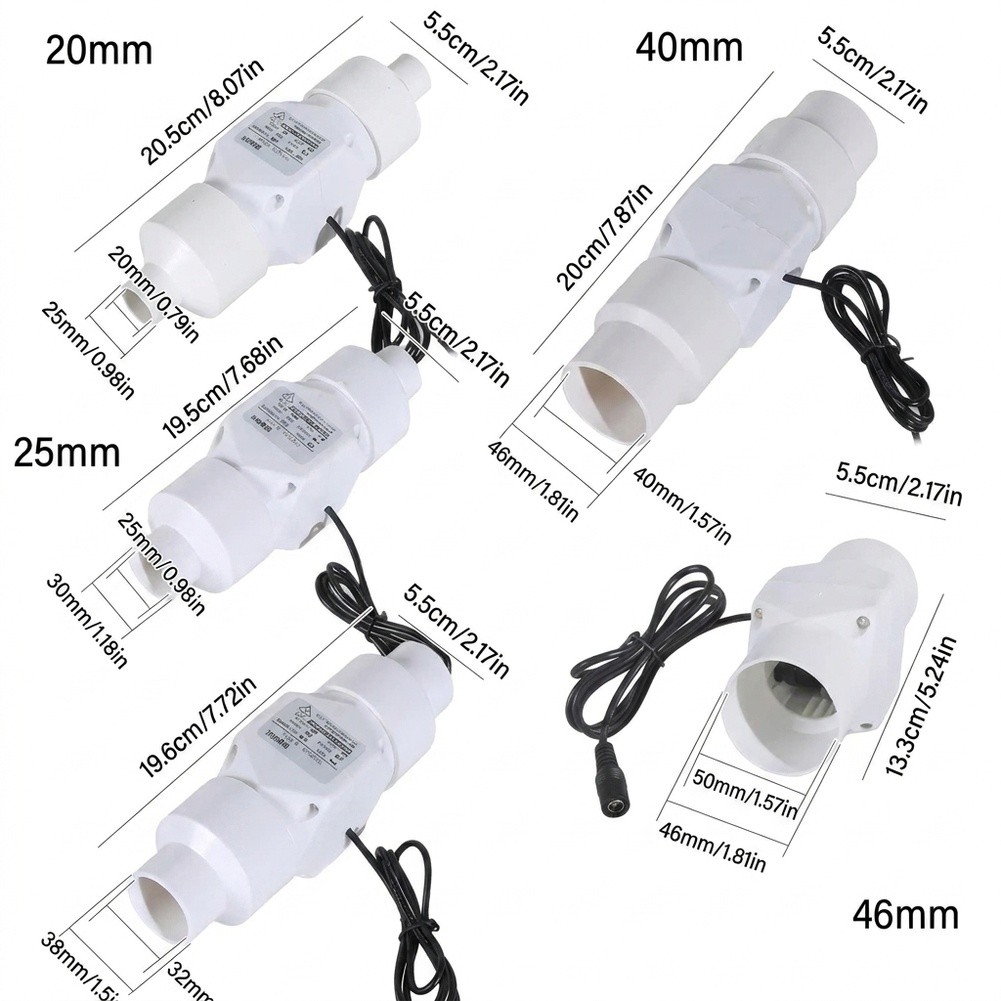 Home Cinema Restaurant - 10W Küchen-Kanalventilator 58m³/h Vollmetallgehäuse, Leiser Betrieb