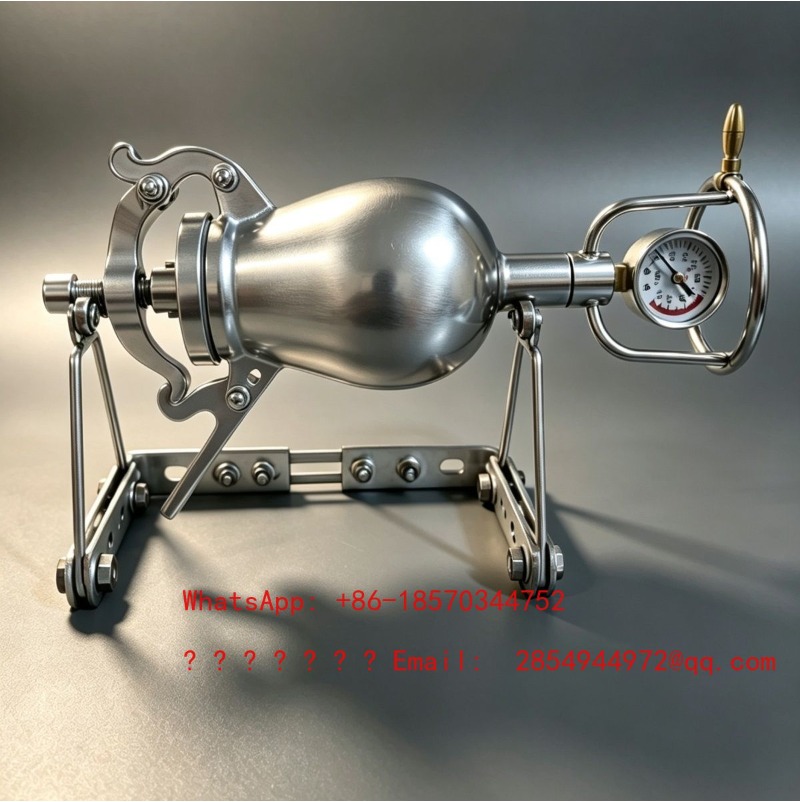 Popcorn Machine Home - 460ML SUS316L Edelstahl-Popcornmaschine mit Verstellbarem Edelstahlständer,
