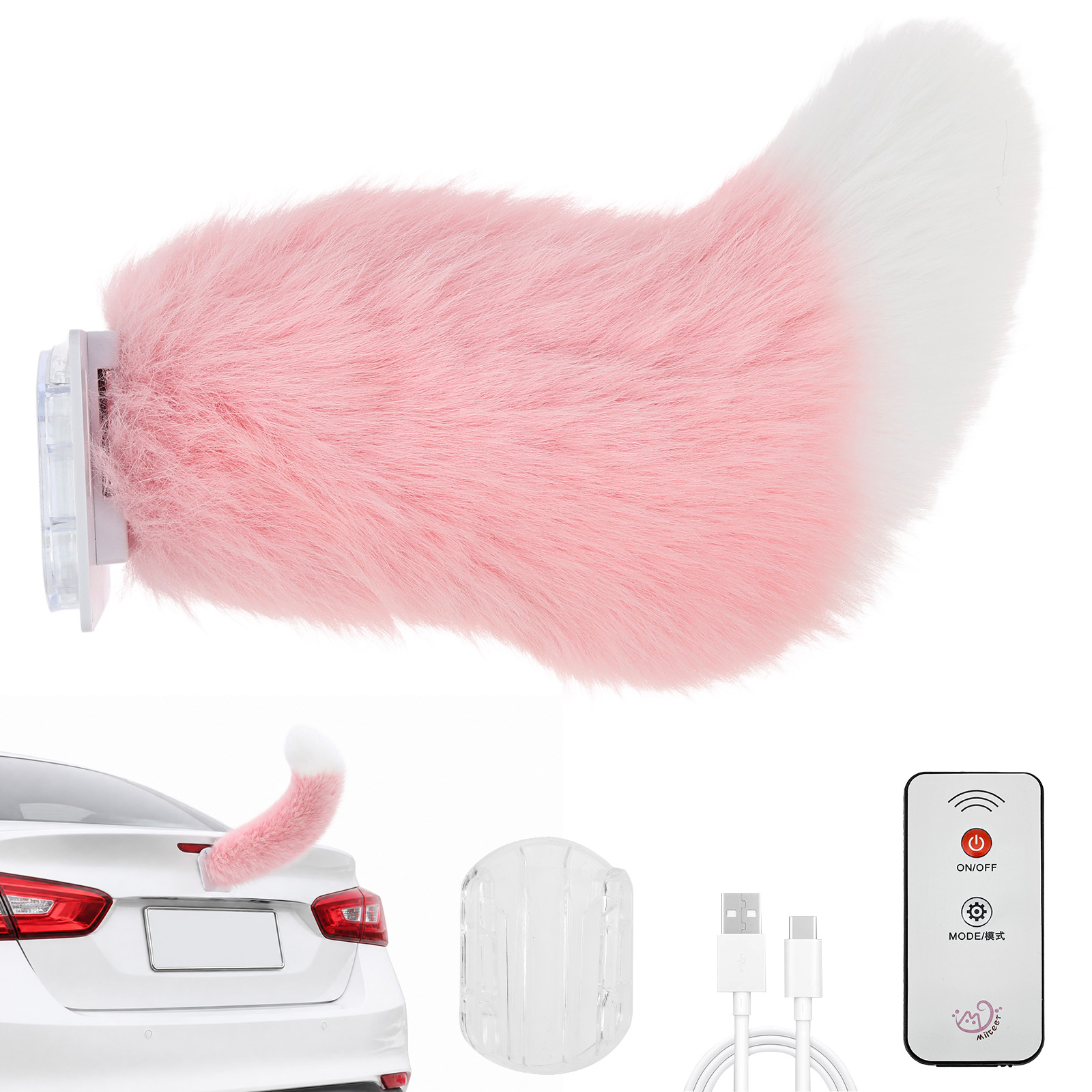Universal Remote Control - Niedlicher elektrischer, schwingender Plüschschwanz für die