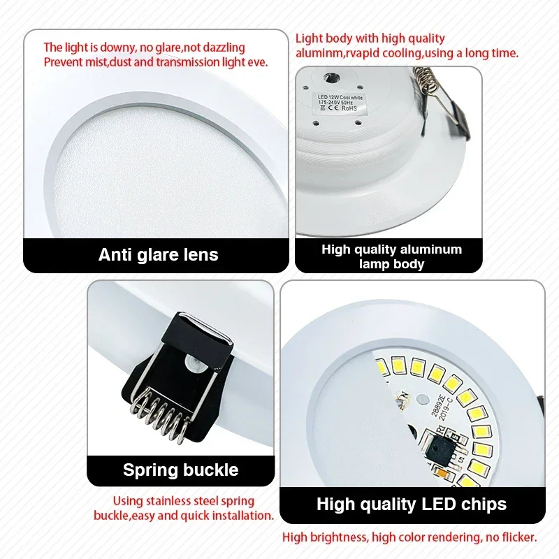 LED Downlight 3W 5W 7W 9W 12W  – Home Cinema Led Bewertung und Preis