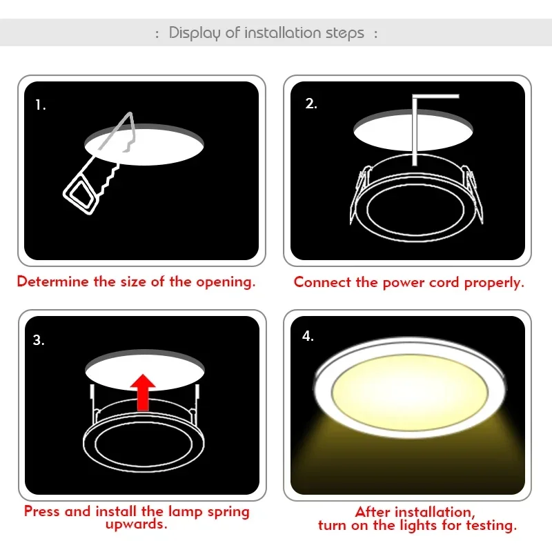 LED Downlight 3W 5W 7W 9W 12W  – Home Cinema Led Bewertung und Preis