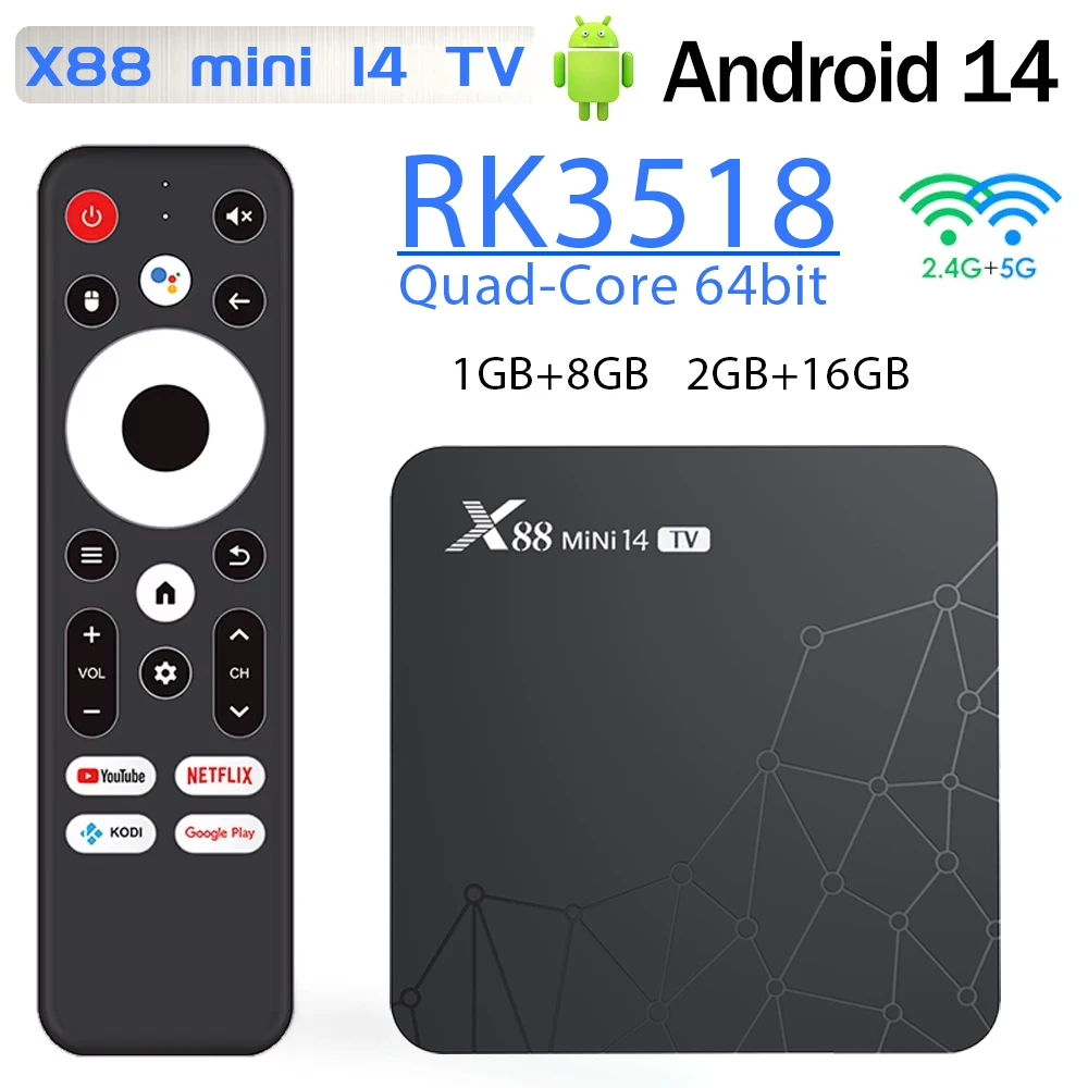 Android14 X88 MINI 14 TV-Box B – Netflix Home Cinema Bewertung und Preis