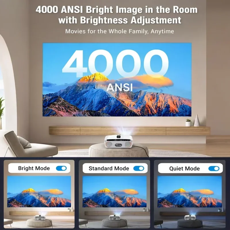 4K-Projektor 4000ANSI Karaoke- – Home Cinema Karaoke Projector Bewertung und Preis