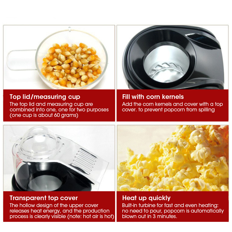 Vollautomatische elektrische P – Popcorn Machine Home Bewertung und Preis