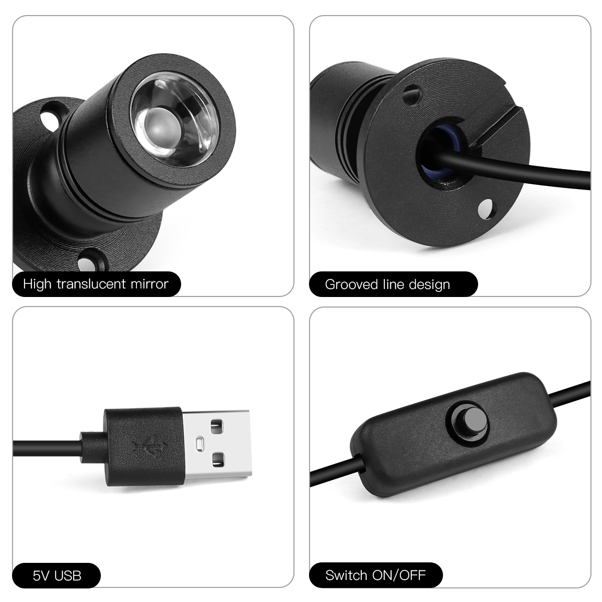 8 Farben Mini-Spot-Licht, 1 W, – Home Cinema Led Bewertung und Preis