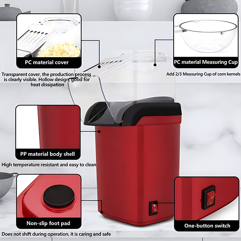 Mini Automatischer Heißluft-Po – Popcorn Machine Home Bewertung und Preis