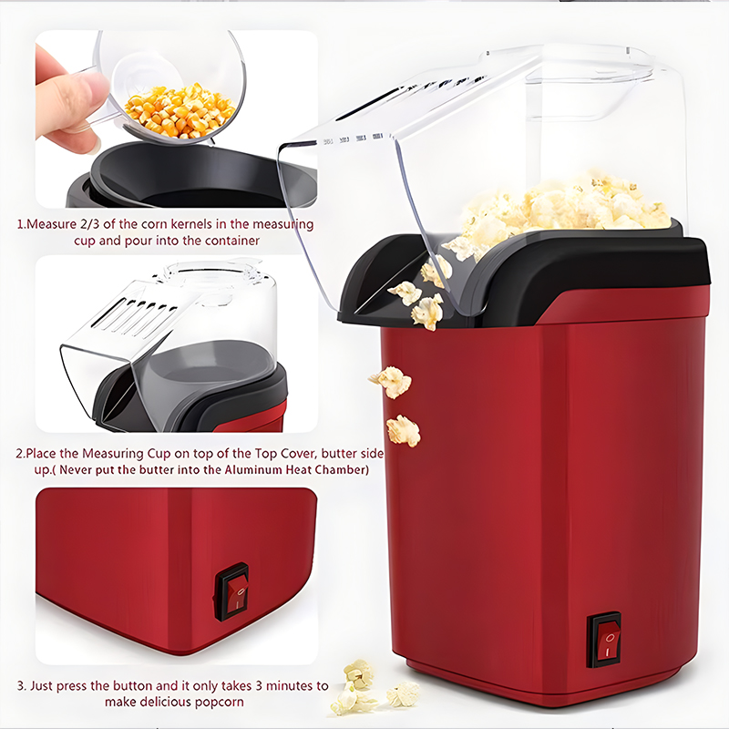 Mini Automatischer Heißluft-Po – Popcorn Machine Home Bewertung und Preis